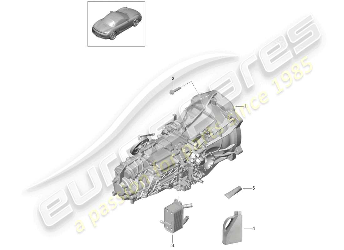 VIEW PARTS DIAGRAMS FROM THE PORSCHE BOXSTER PARTS CATALOGUE a part diagram from the porsche boxster parts catalogue