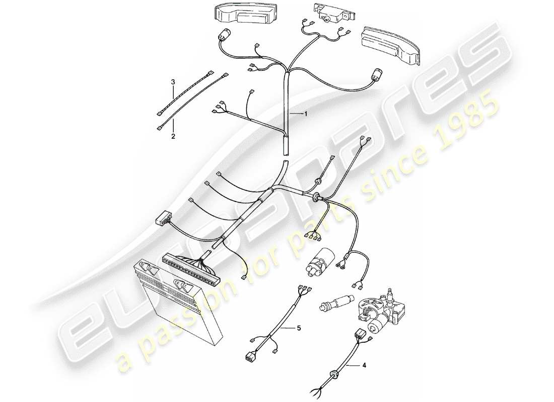 a part diagram from the porsche 1984 (924) parts catalogue