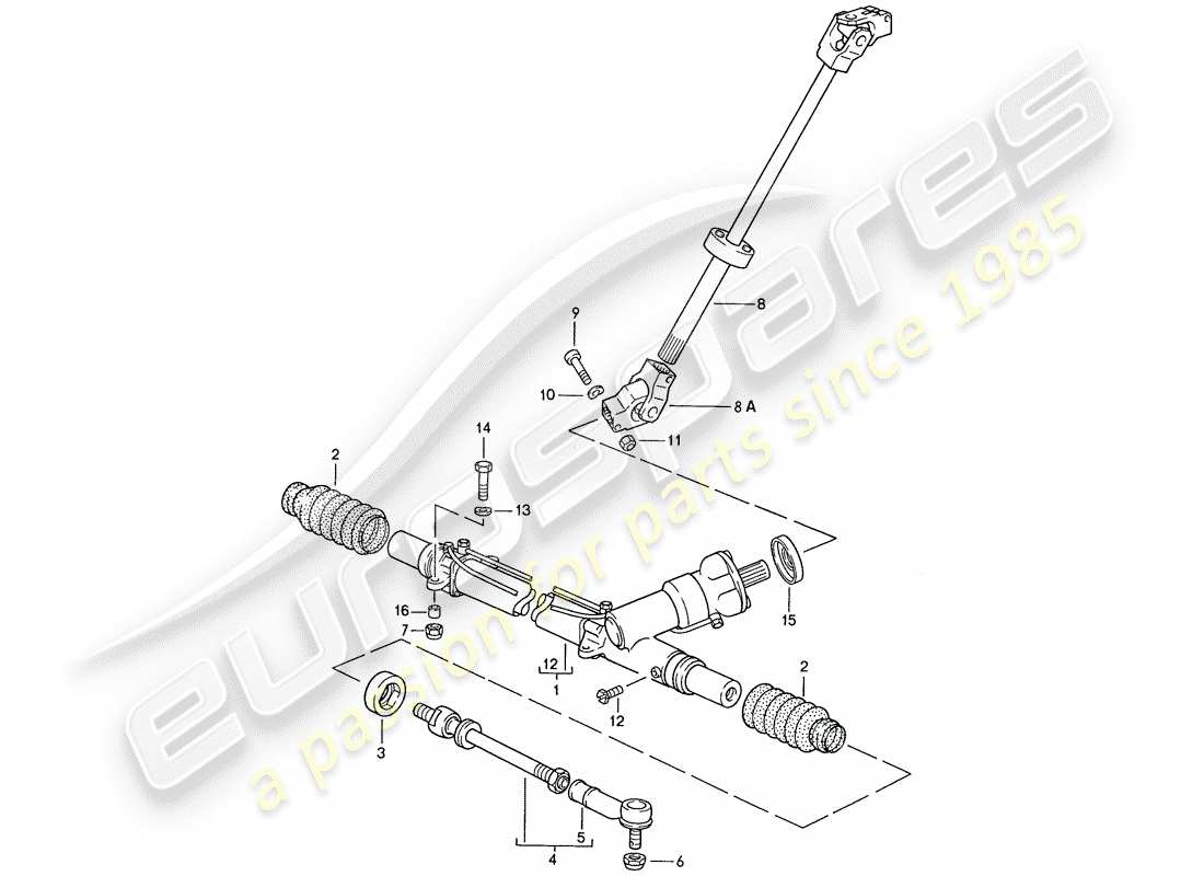 VIEW PARTS DIAGRAMS FROM THE PORSCHE 928 PARTS CATALOGUE a part diagram from the porsche 928 parts catalogue