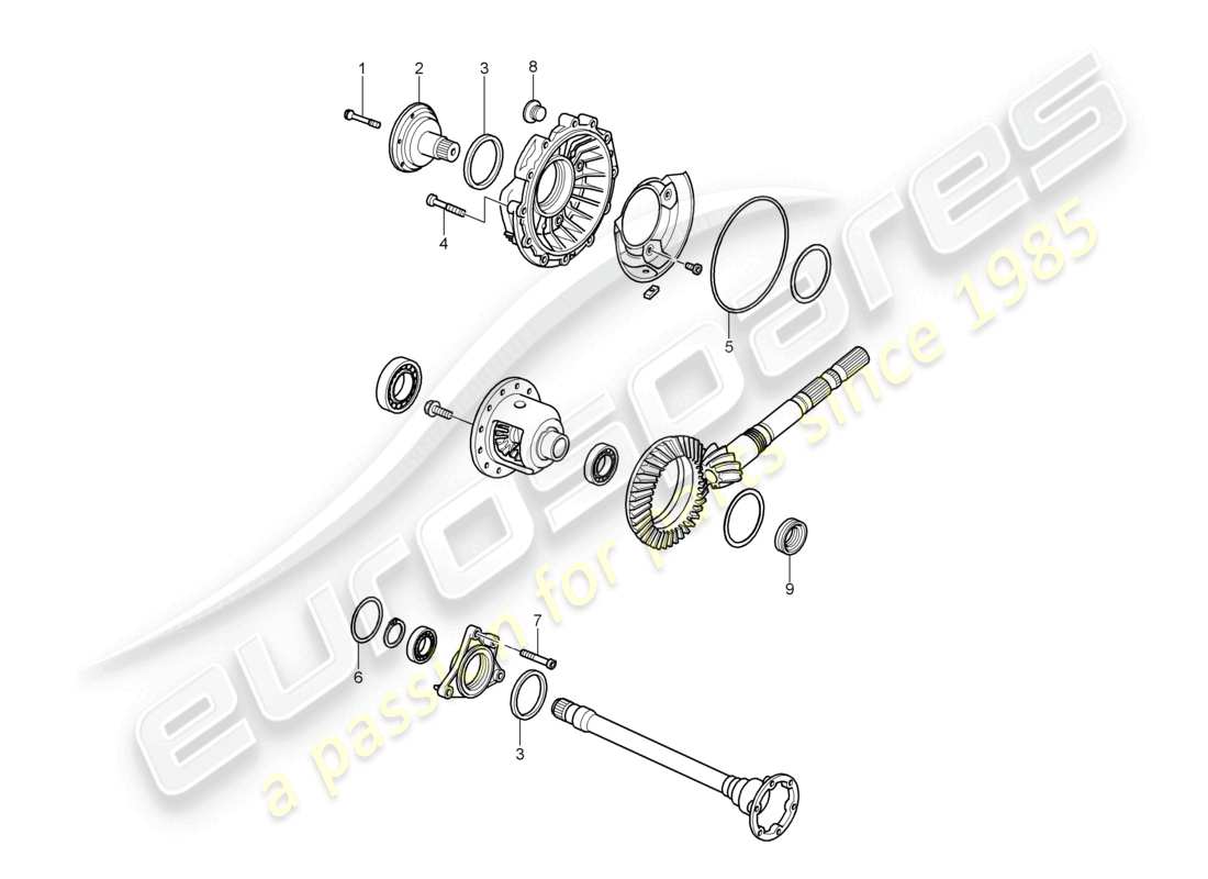a part diagram from the porsche 1997 (986 boxster) parts catalogue