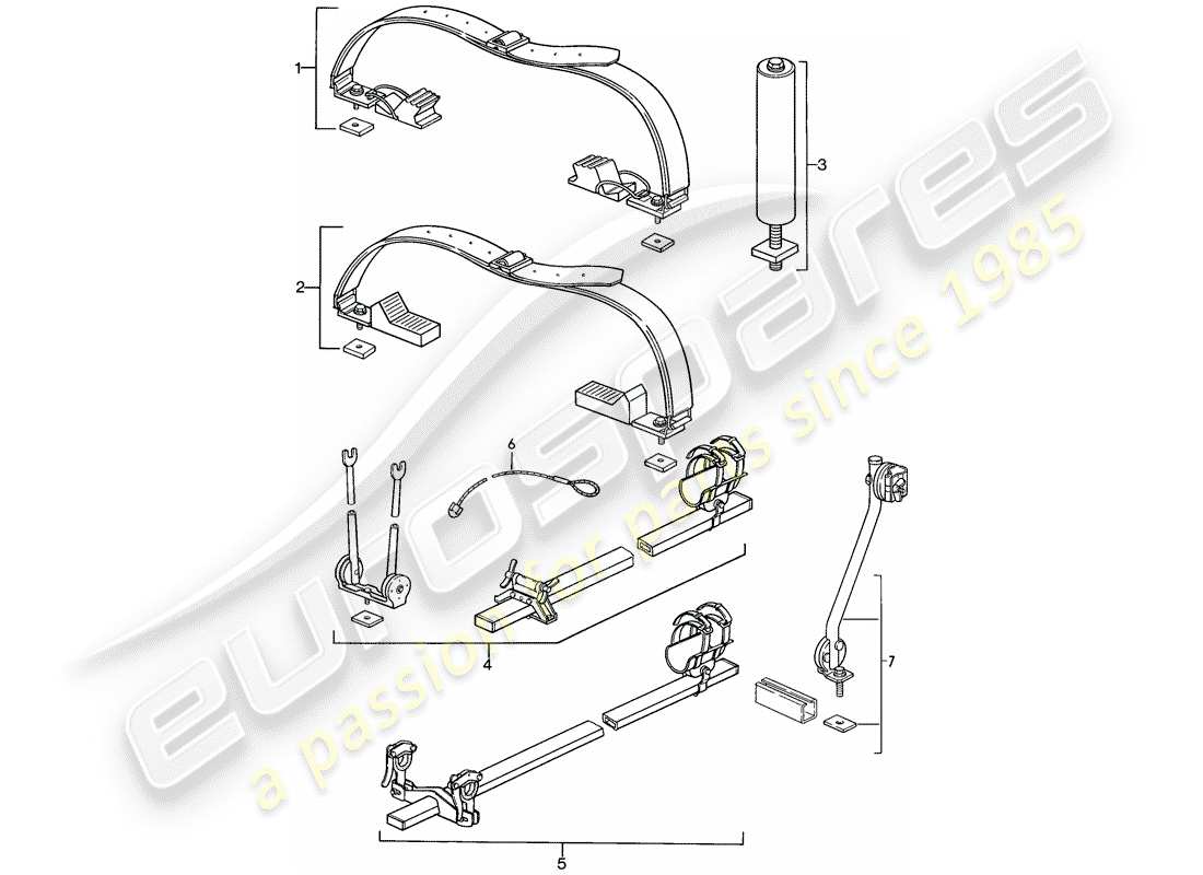 a part diagram from the porsche 1986 (924s) parts catalogue
