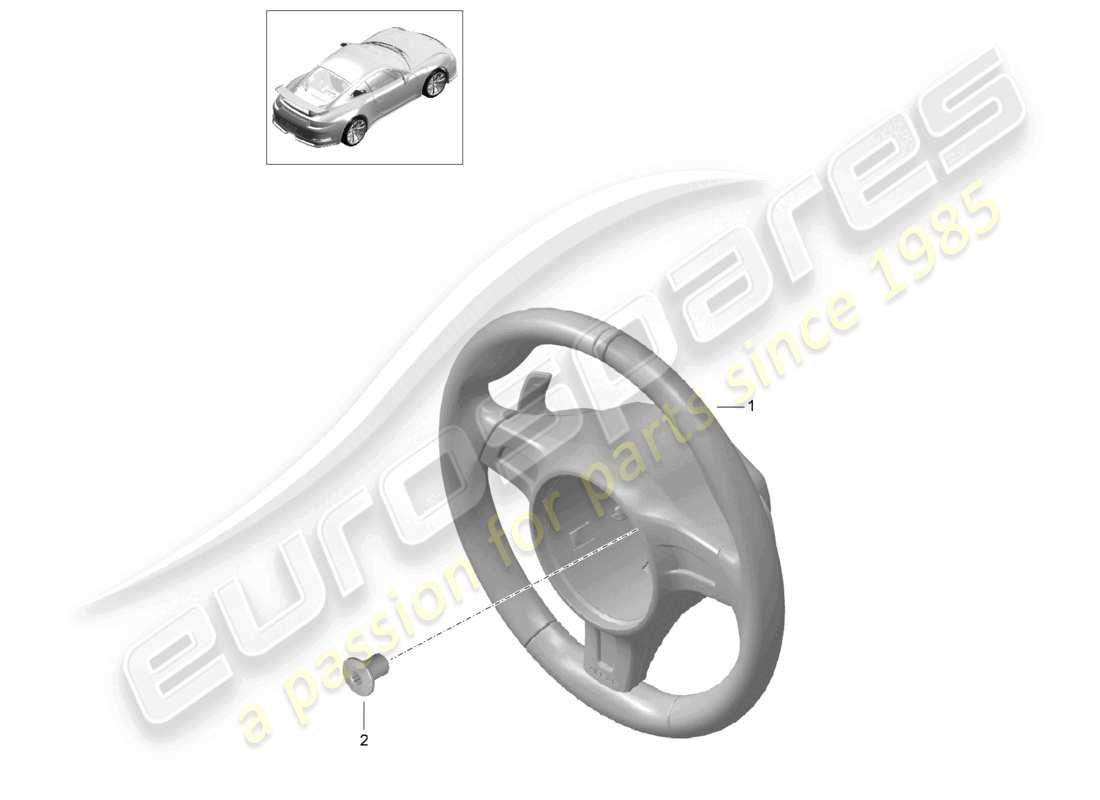 a part diagram from the porsche 991 parts catalogue