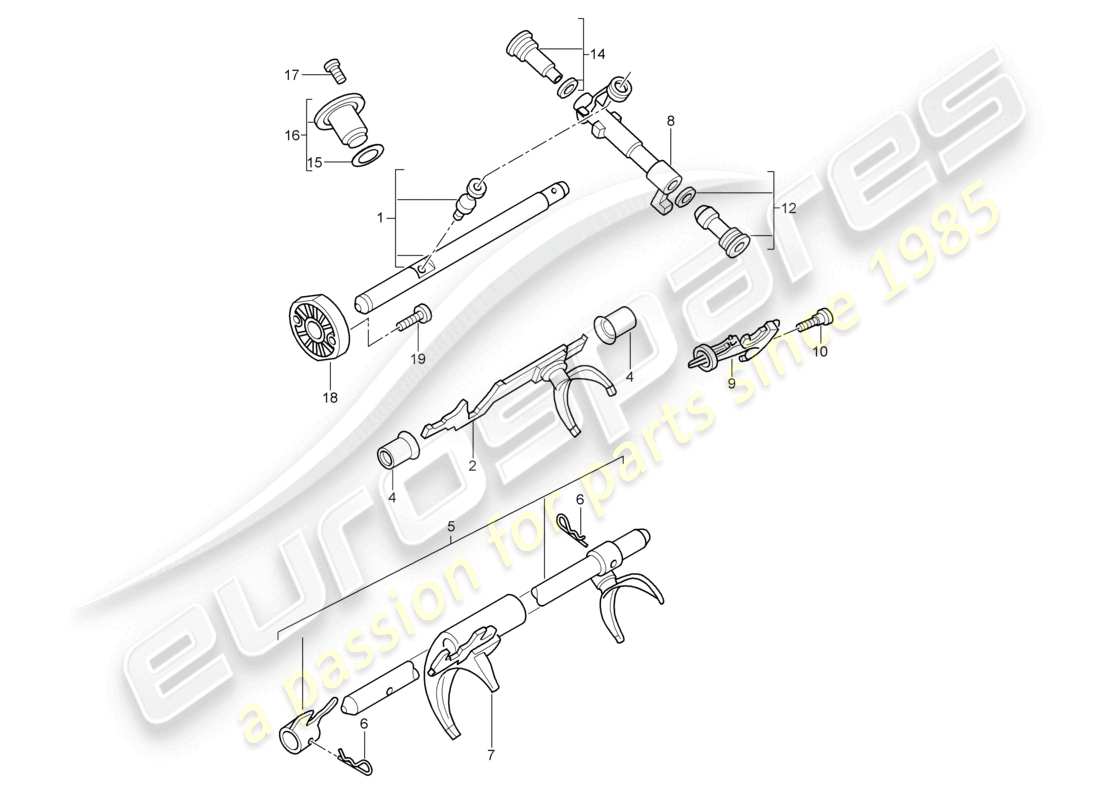 a part diagram from the porsche 2006 (987 boxster) parts catalogue