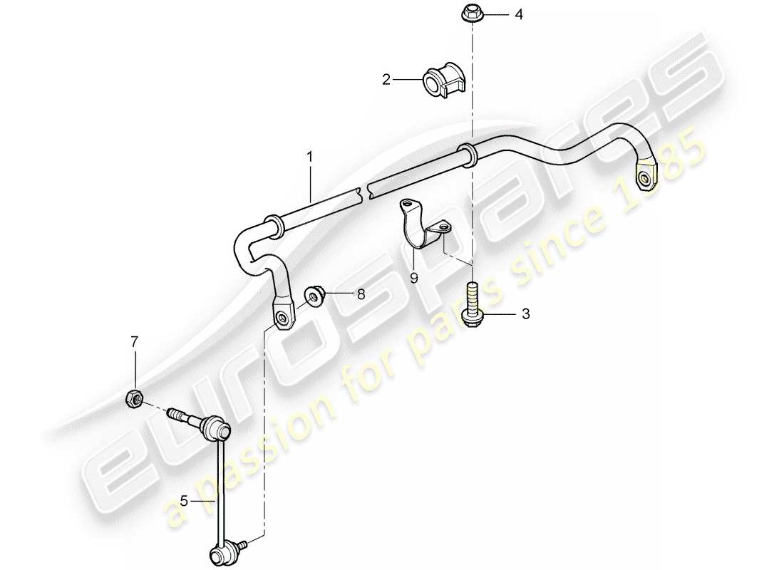 a part diagram from the porsche 2007 (997-1) parts catalogue