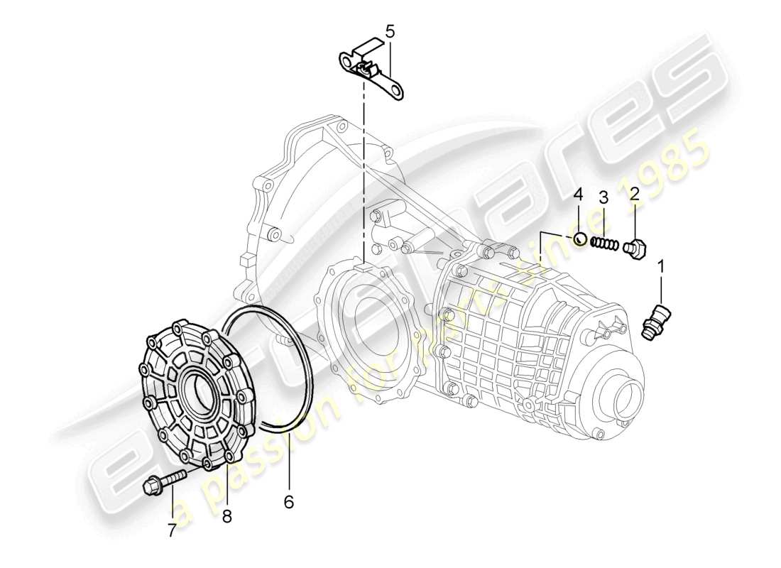 a part diagram from the porsche 1998 (986 boxster) parts catalogue