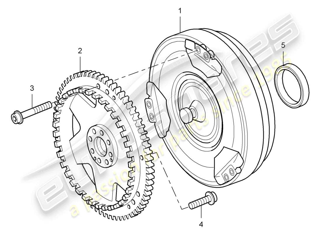 a part diagram from the porsche 2003 (cayenne e1 9pa) parts catalogue