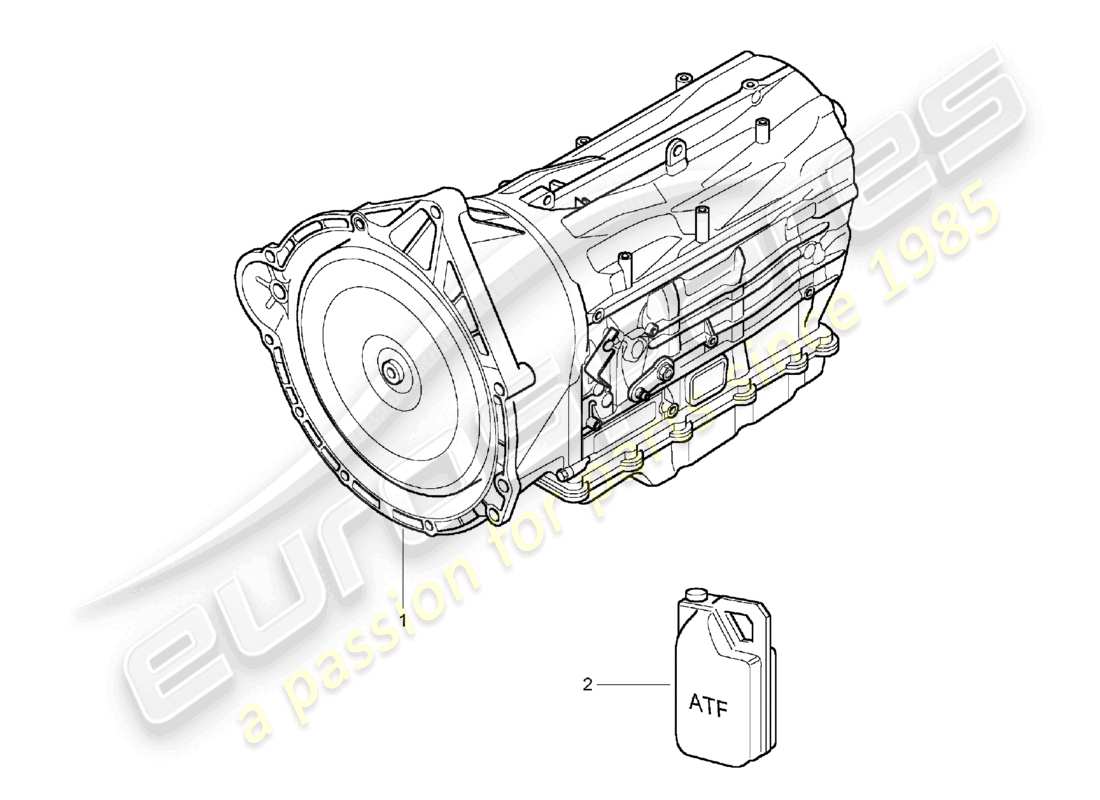 a part diagram from the porsche 2004 (cayenne e1 9pa) parts catalogue