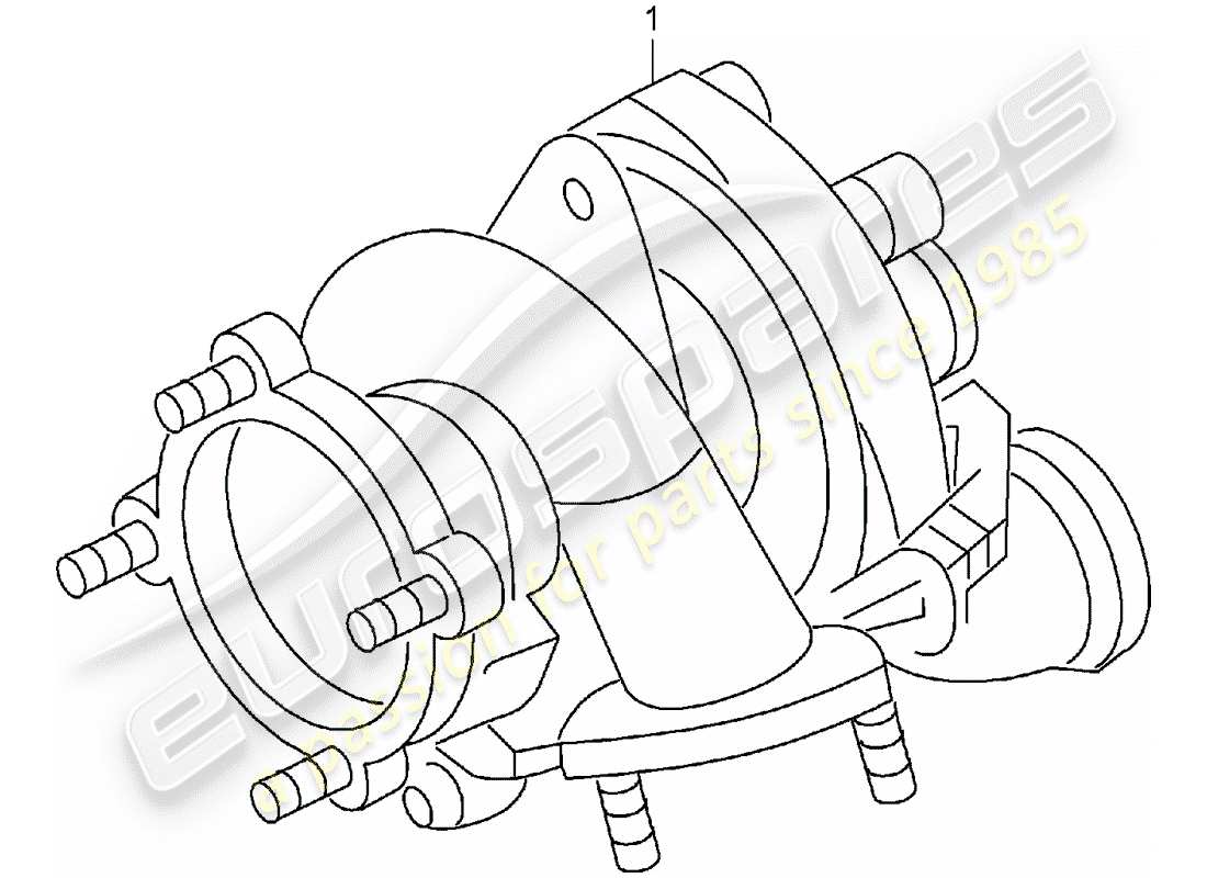 a part diagram from the porsche 1981 (refurbished and exchange catalogue) parts catalogue