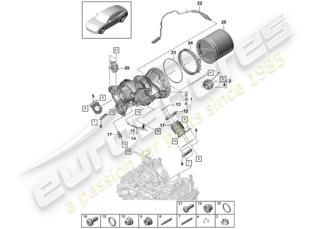 part diagram containing part number pac145689