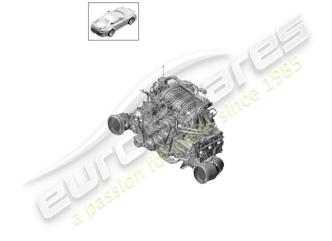 a part diagram from the porsche 2015 (991-1 r/gt3/rs) parts catalogue