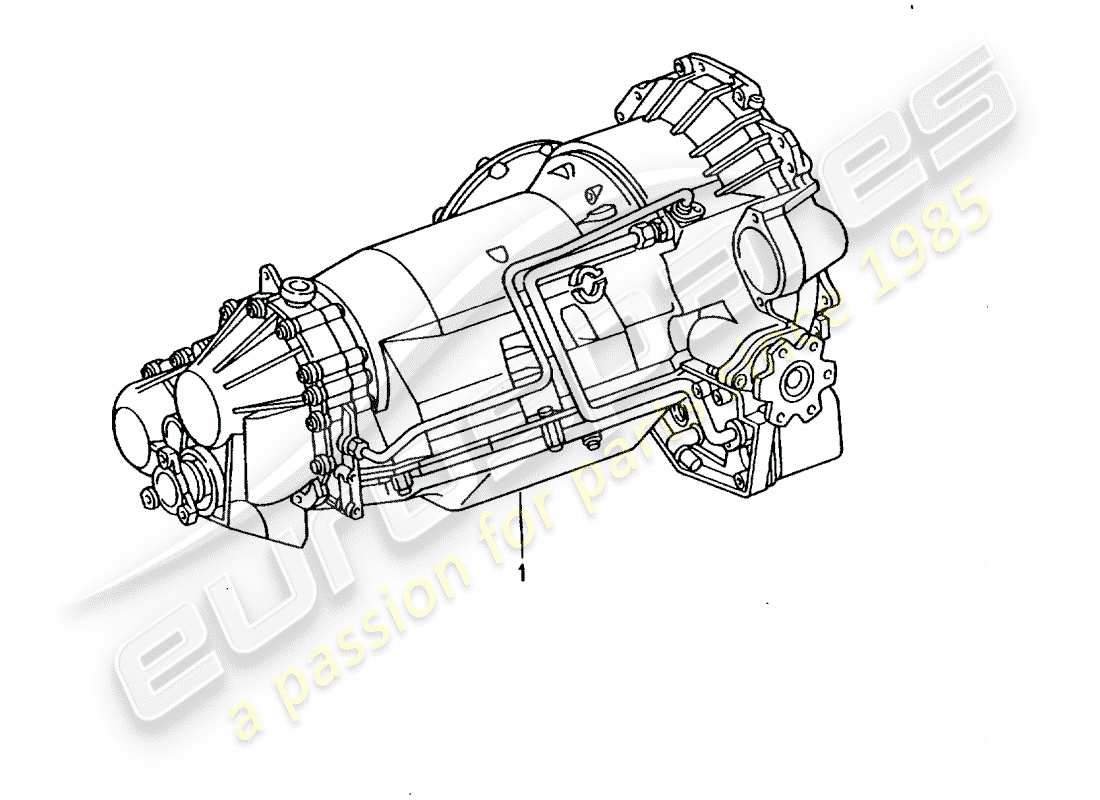 a part diagram from the porsche 1983 (refurbished and exchange catalogue) parts catalogue