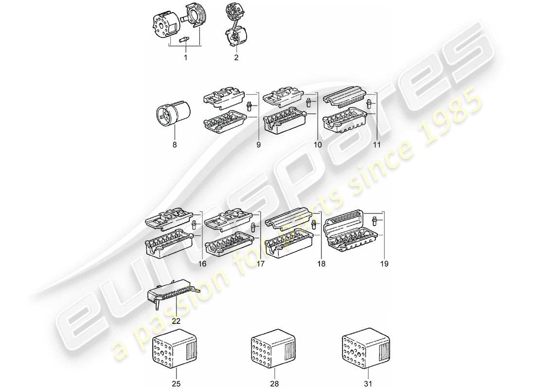 a part diagram from the porsche 1971 (911) parts catalogue