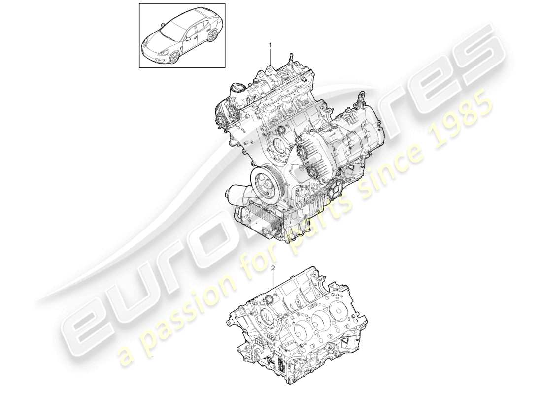 a part diagram from the porsche 2013 (panamera 970) parts catalogue