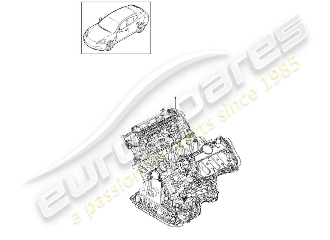 a part diagram from the porsche 2012 (panamera 970) parts catalogue