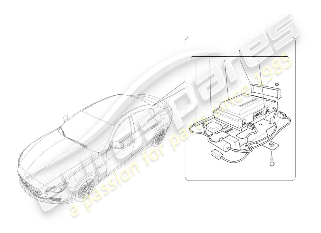 a part diagram from the Maserati QTP 3.0 BT V6 410HP (2014) parts catalogue