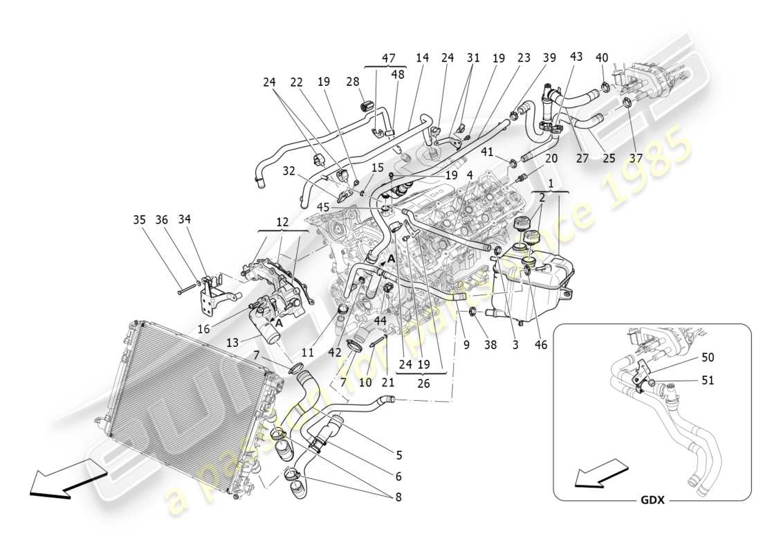 a part diagram from the Maserati QTP 3.0 BT V6 410HP (2014) parts catalogue