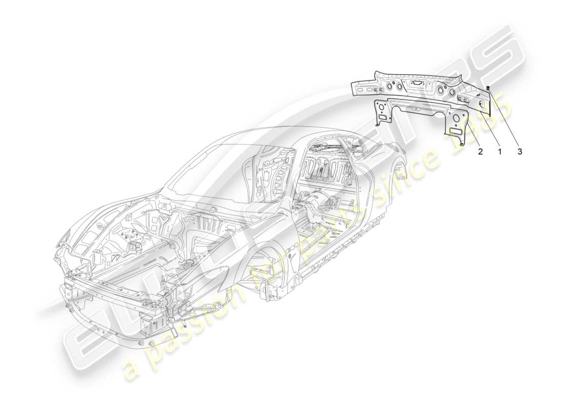 a part diagram from the maserati qtp 3.0 tds v6 275hp (2015) parts catalogue