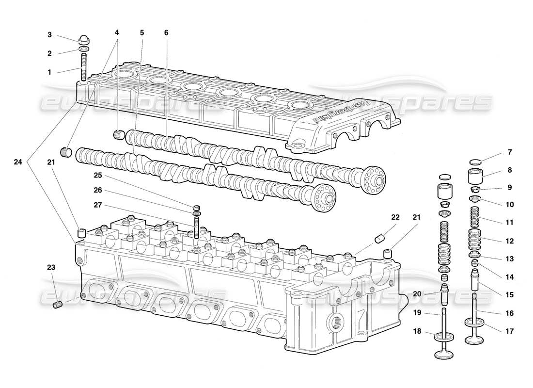 a part diagram from the Lamborghini Diablo SV (1997) parts catalogue