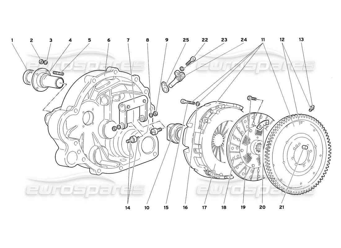 a part diagram from the Lamborghini Diablo SV (1999) parts catalogue