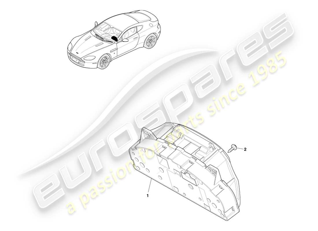 a part diagram from the aston martin v8 vantage (2007) parts catalogue