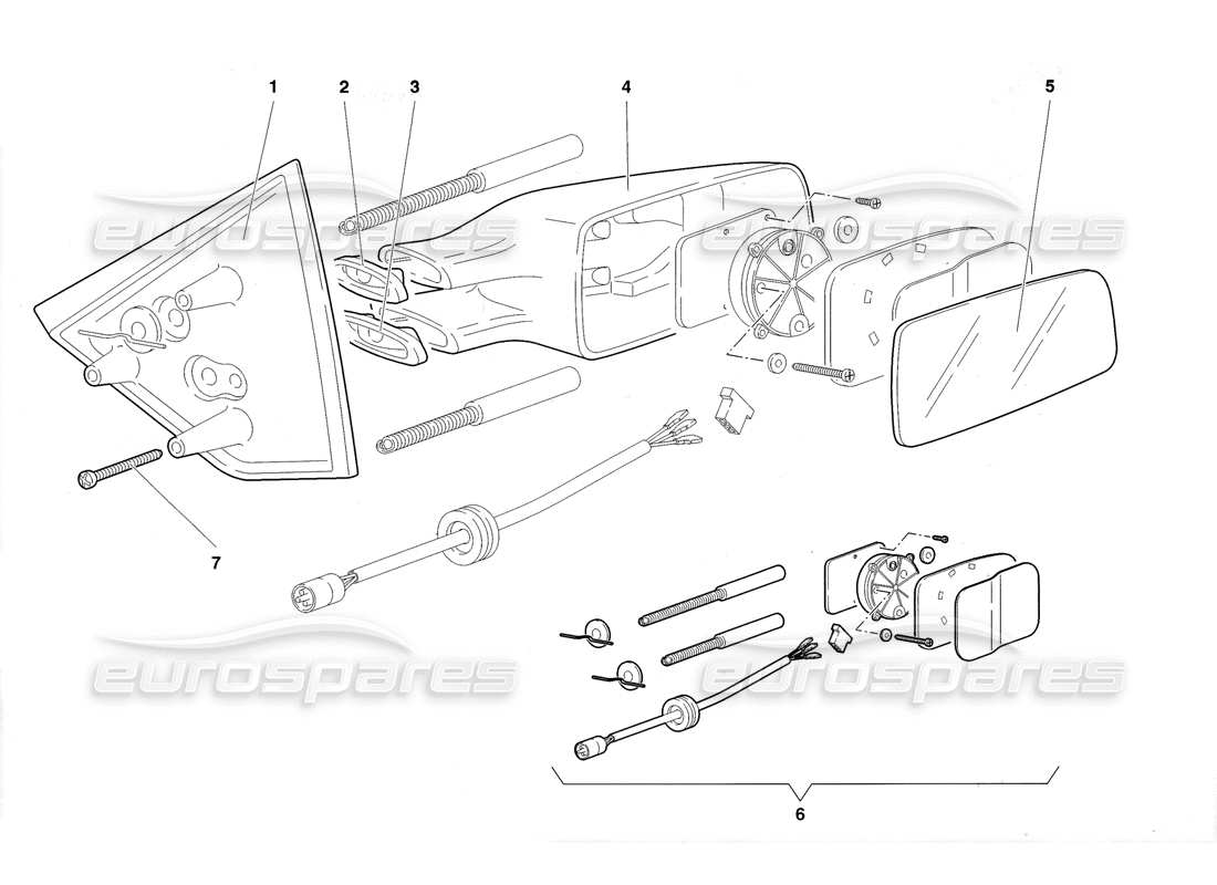 a part diagram from the Lamborghini Diablo Roadster (1998) parts catalogue