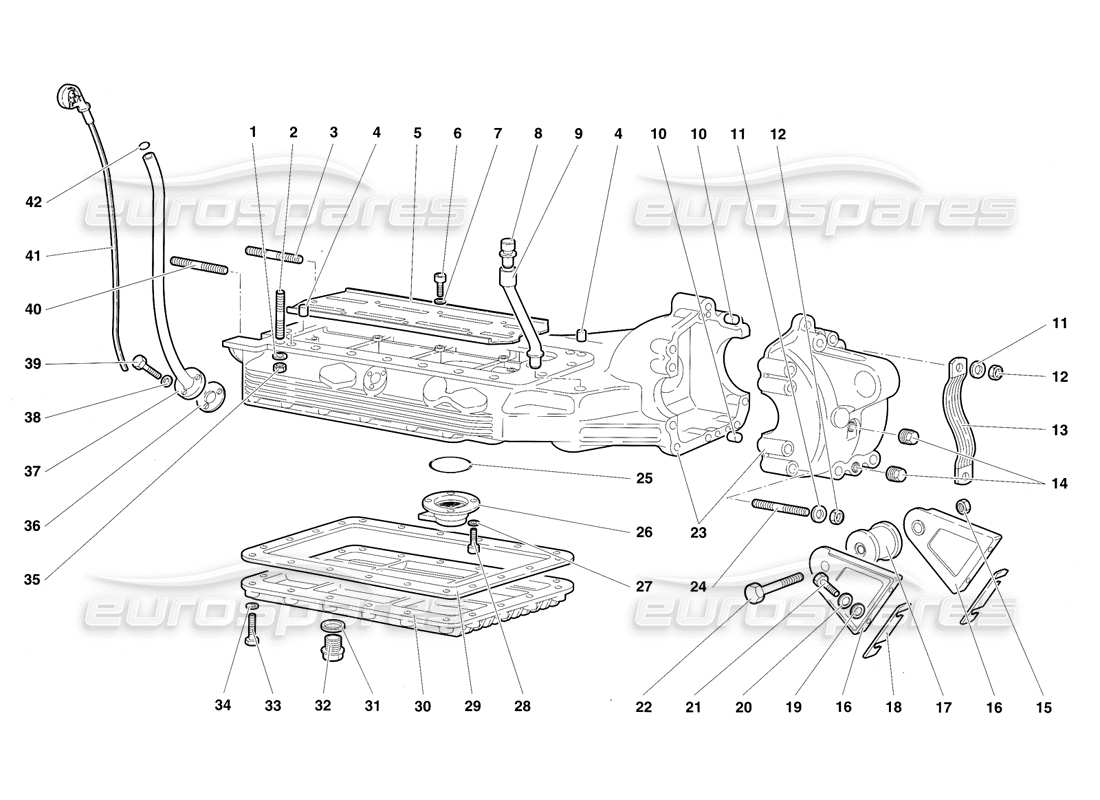 a part diagram from the Lamborghini Diablo SV (1997) parts catalogue