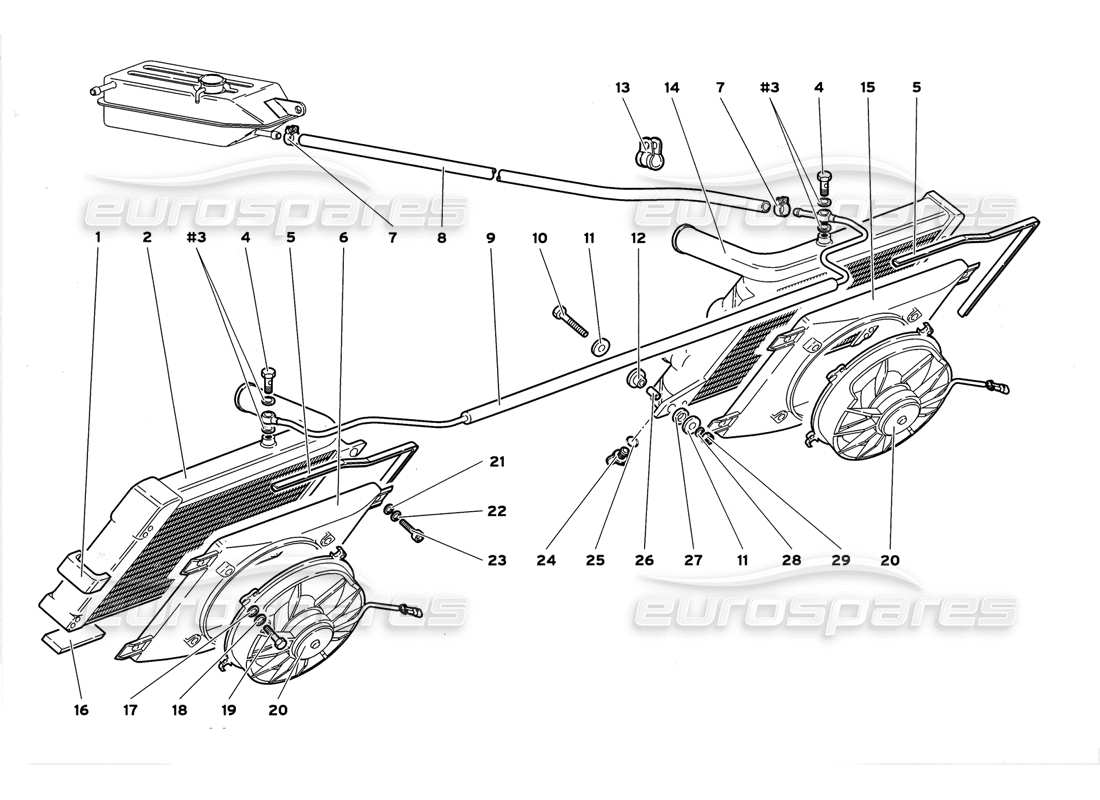 a part diagram from the lamborghini diablo parts catalogue