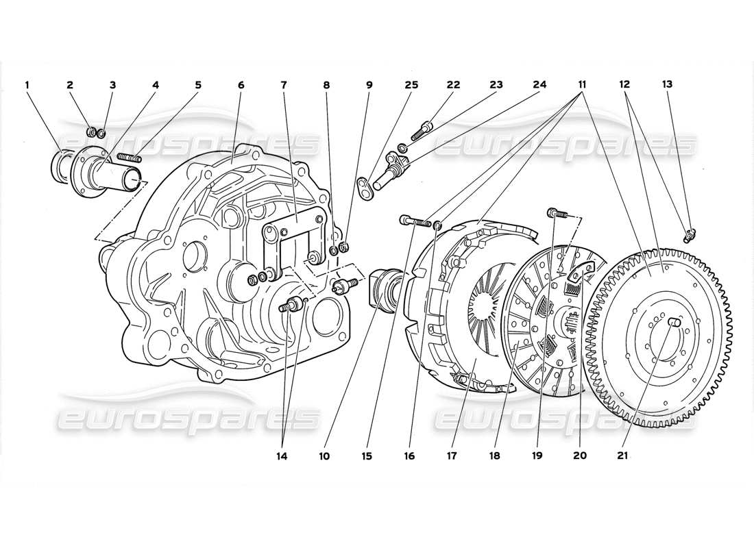 a part diagram from the lamborghini diablo parts catalogue