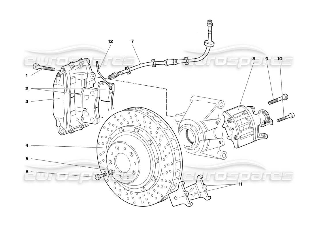 a part diagram from the Lamborghini Diablo SV (1999) parts catalogue