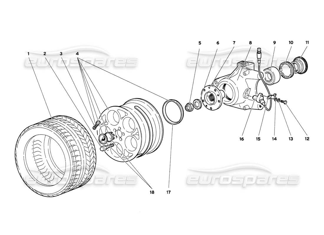 a part diagram from the Lamborghini Diablo 6.0 (2001) parts catalogue