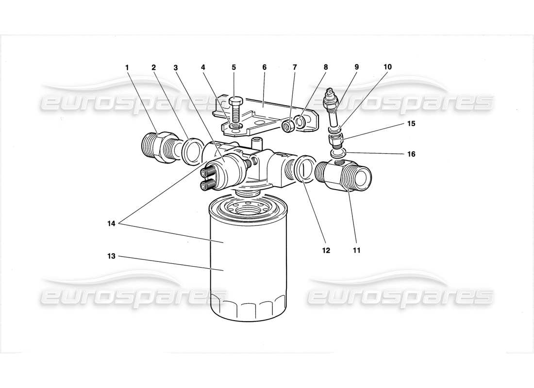 a part diagram from the Lamborghini Diablo GT (1999) parts catalogue