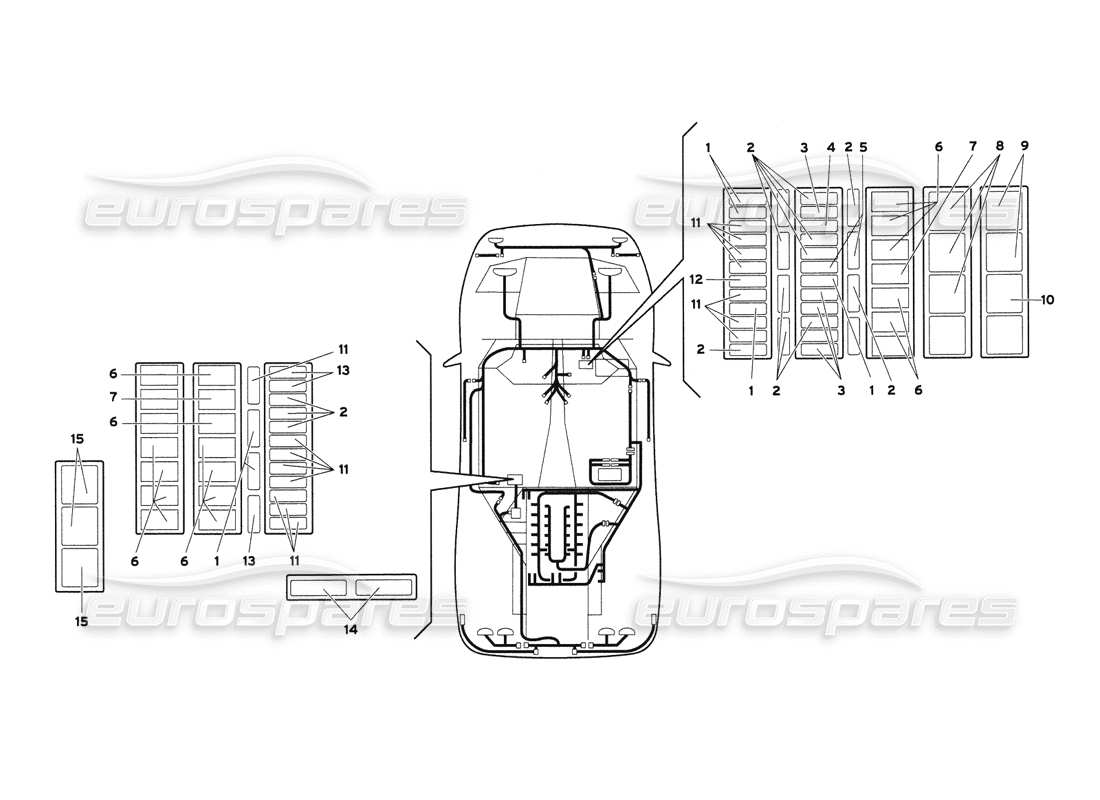 a part diagram from the lamborghini diablo parts catalogue