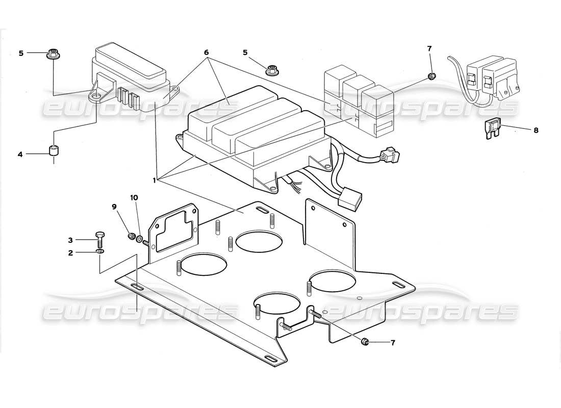 a part diagram from the Lamborghini Diablo GT (1999) parts catalogue