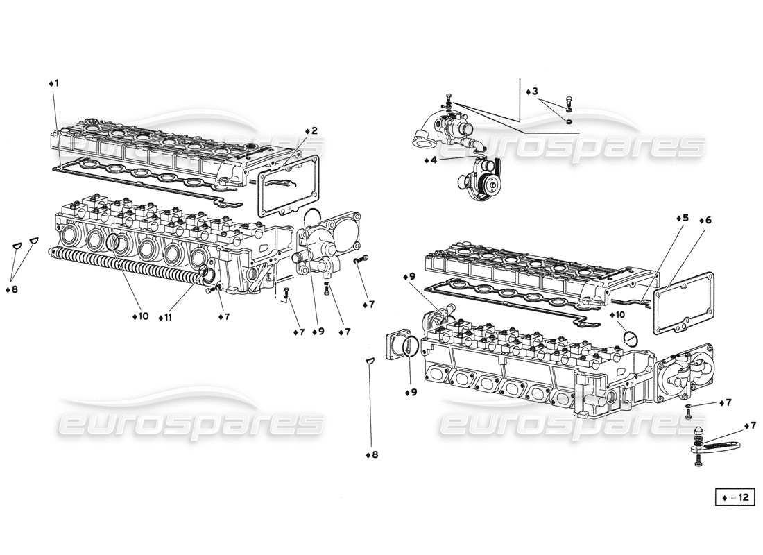 a part diagram from the Lamborghini Diablo 6.0 (2001) parts catalogue