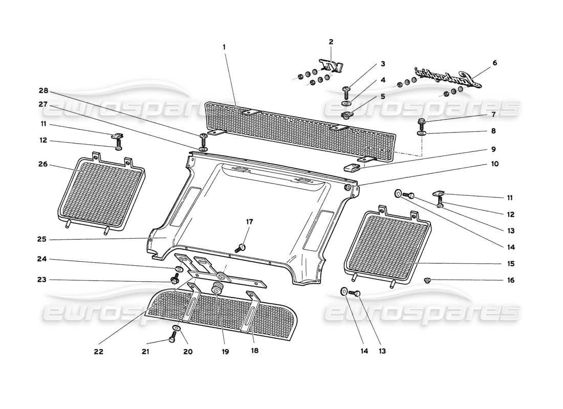 a part diagram from the Lamborghini Diablo 6.0 (2001) parts catalogue