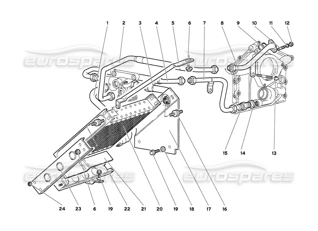 a part diagram from the lamborghini diablo 6.0 (2001) parts catalogue
