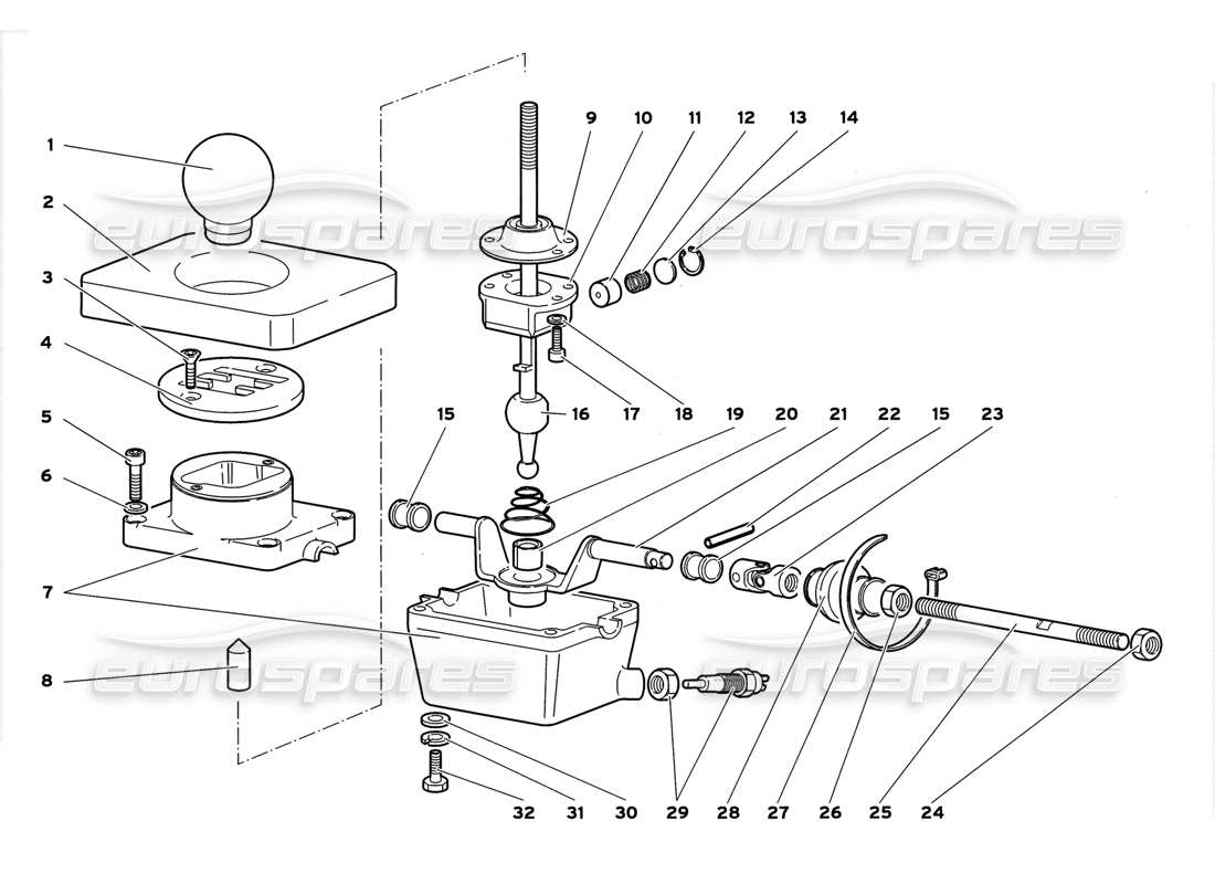 a part diagram from the lamborghini diablo gt (1999) parts catalogue