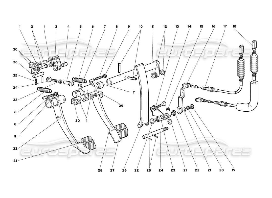 a part diagram from the Lamborghini Diablo 6.0 (2001) parts catalogue