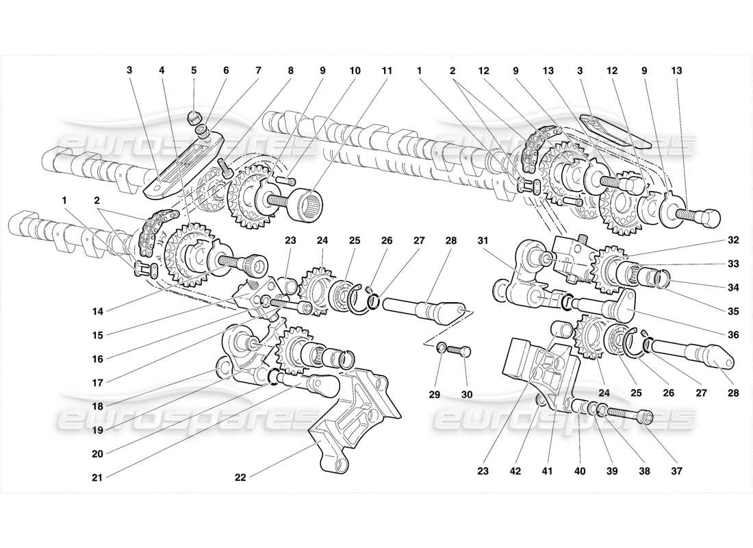 a part diagram from the Lamborghini Diablo SE30 (1995) parts catalogue