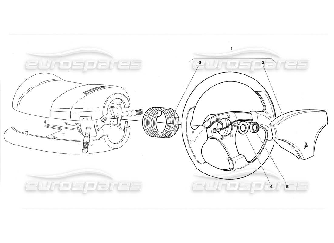 a part diagram from the lamborghini diablo parts catalogue