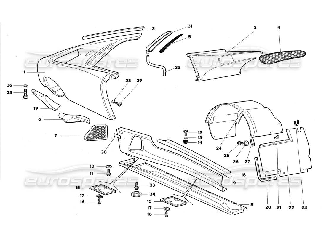 part diagram containing part number wht003424