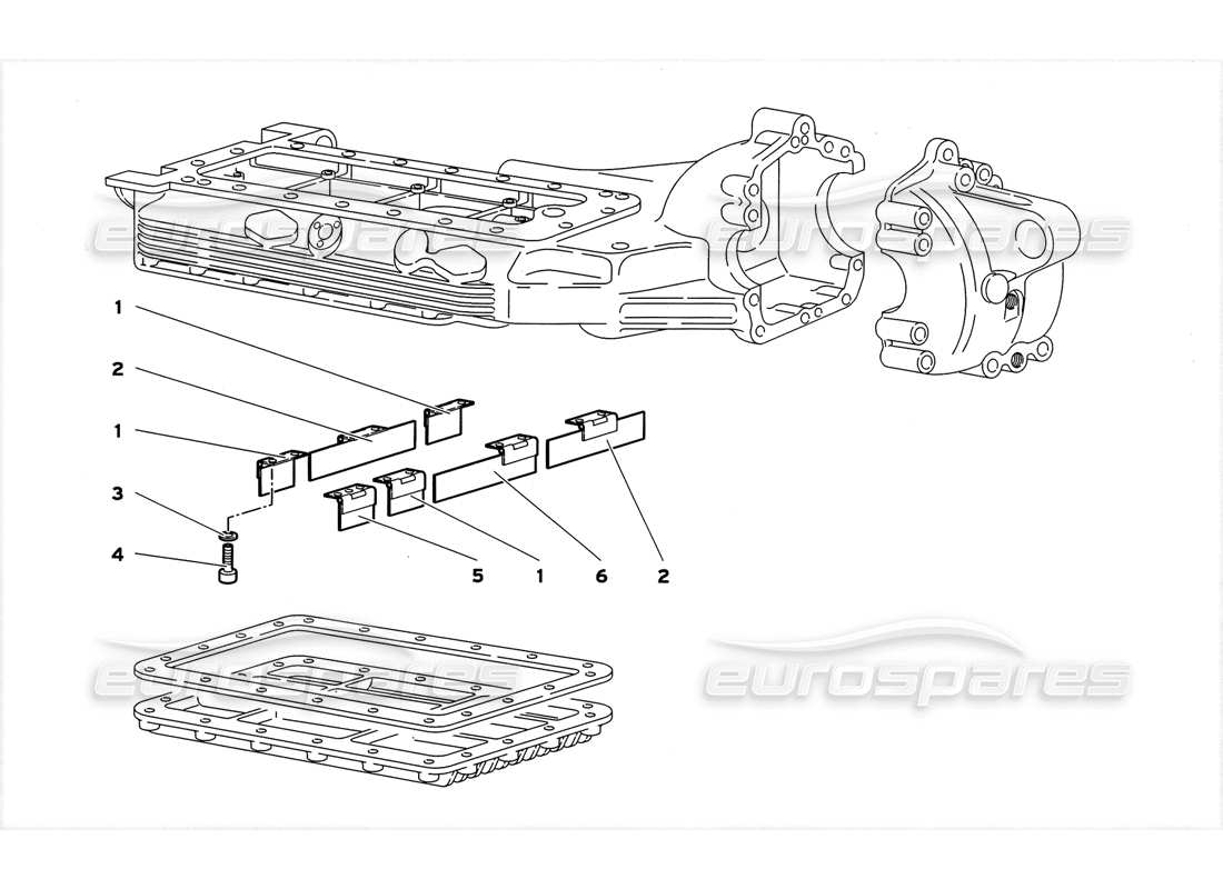 a part diagram from the lamborghini diablo parts catalogue