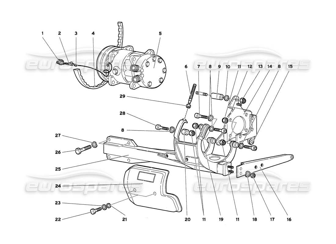 a part diagram from the Lamborghini Diablo 6.0 (2001) parts catalogue