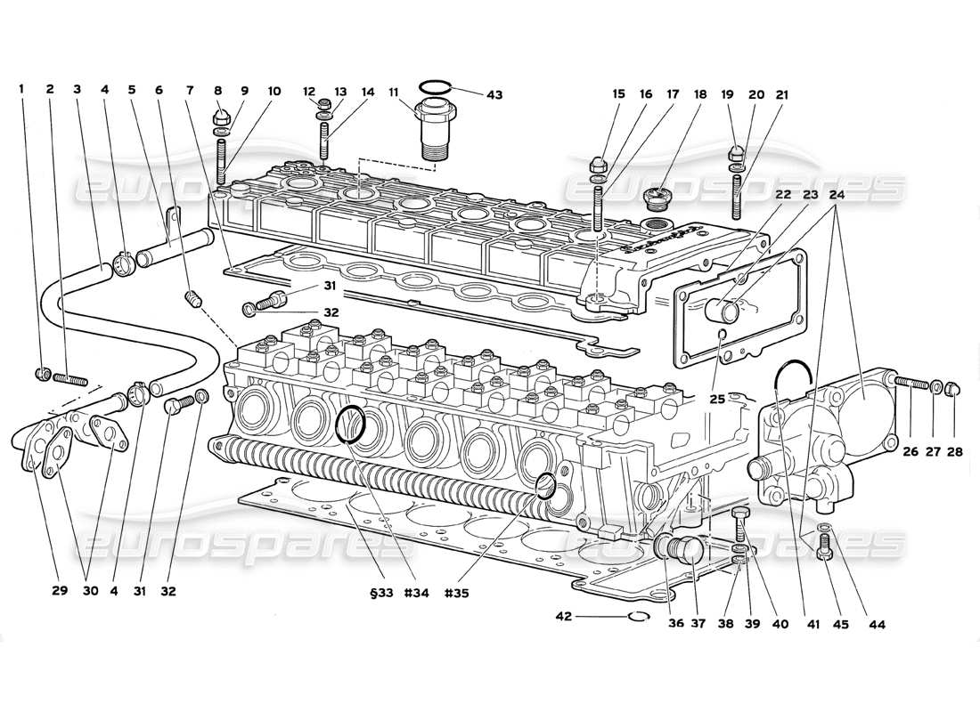 a part diagram from the Lamborghini Diablo GT (1999) parts catalogue
