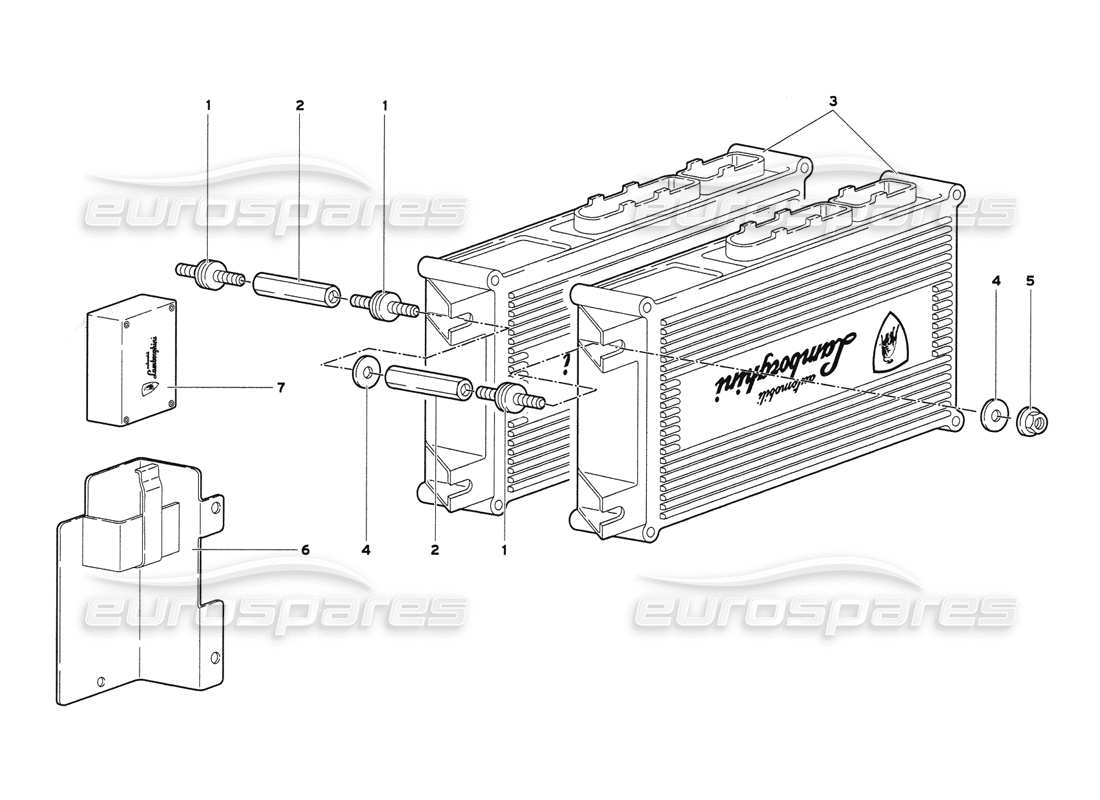 a part diagram from the lamborghini diablo parts catalogue