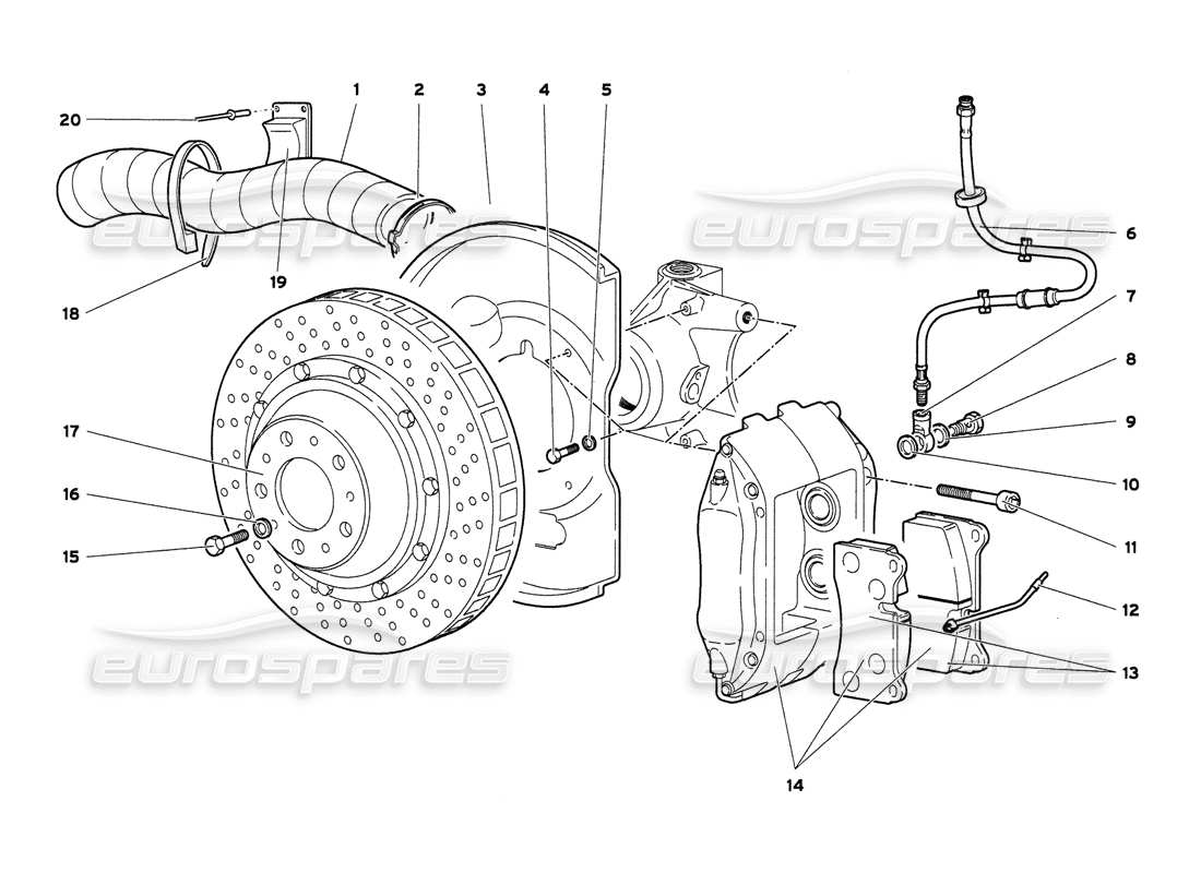a part diagram from the Lamborghini Diablo 6.0 (2001) parts catalogue