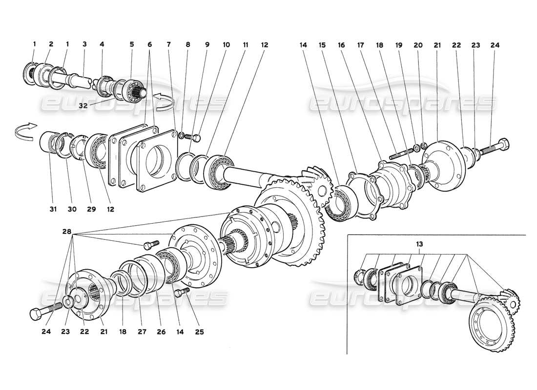a part diagram from the Lamborghini Diablo 6.0 (2001) parts catalogue