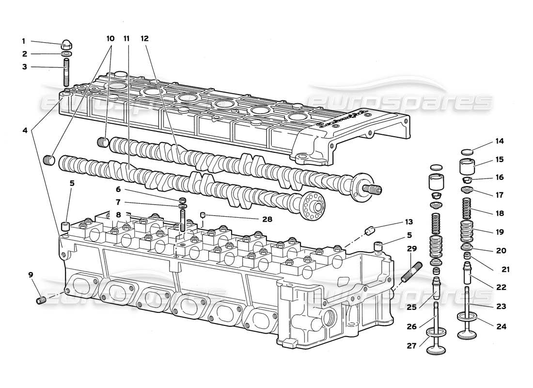 a part diagram from the Lamborghini Diablo GT (1999) parts catalogue