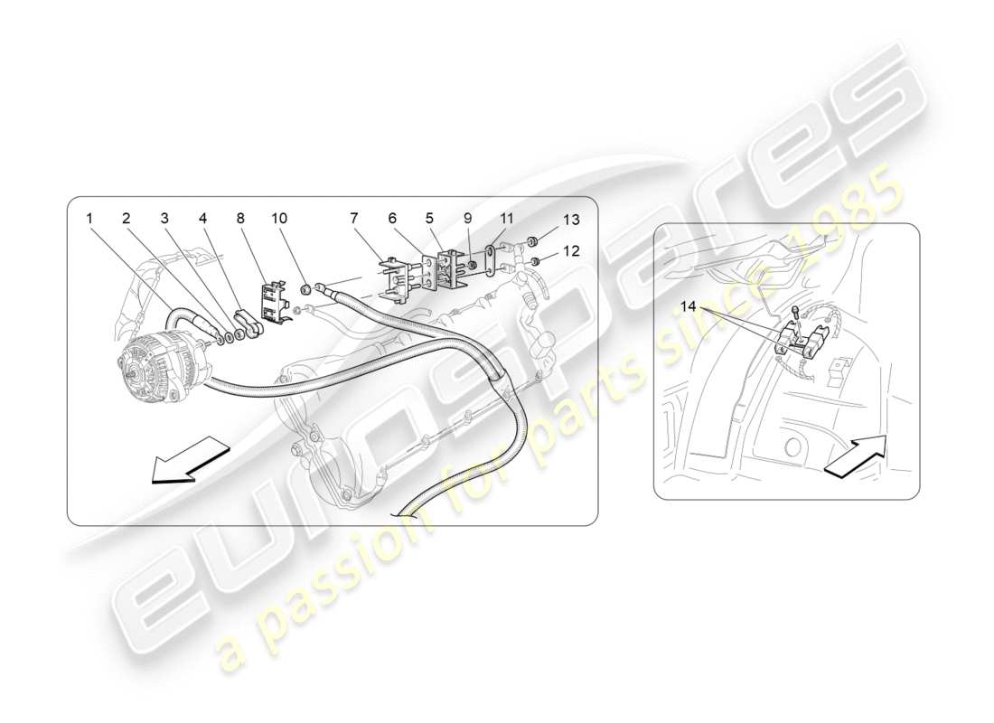 maserati granturismo s (2016) main wiring part diagram
