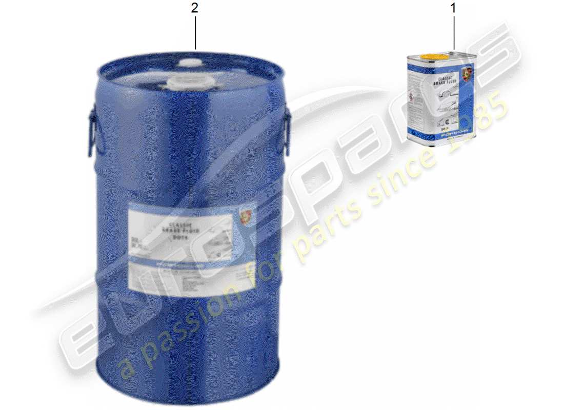 porsche 1998 (986 boxster) brake fluid porsche classic part diagram